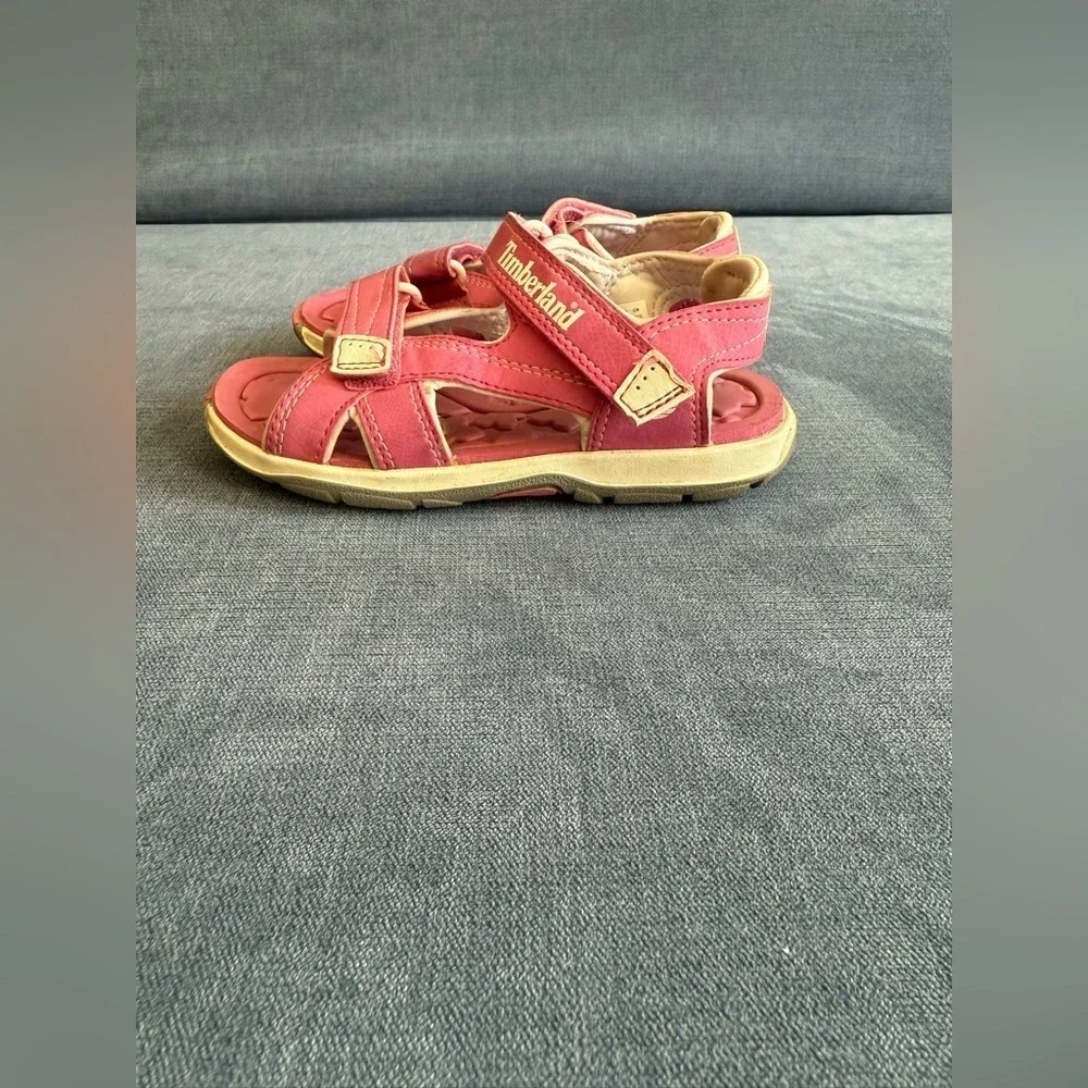 Timberland Juniors Adventure Seeker Strap Sandal Toddler Girls SZ 11 Pink Casual